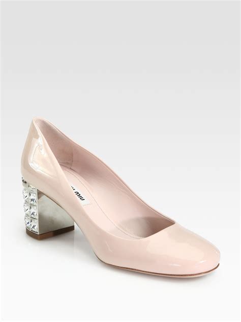 miu miu crystal heels|miumiu pumps heels.